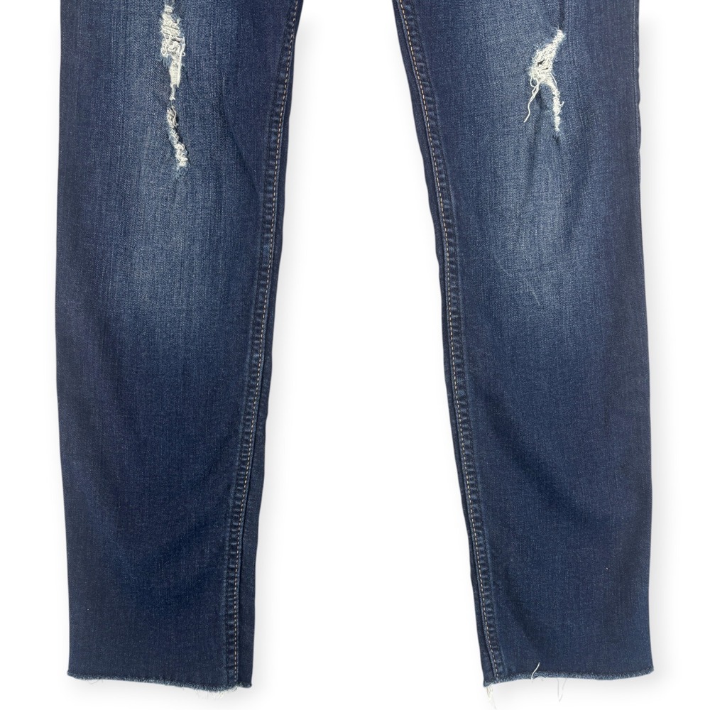 Hollister Womens 7S 28x28 Low Rise Super Skinny Jeans Dark Wash Distressed Y2K - Picture 5 of 11